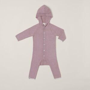 Barefoot Dreams CozyChic Lite Hooded Onesie 3-6 Month NWT